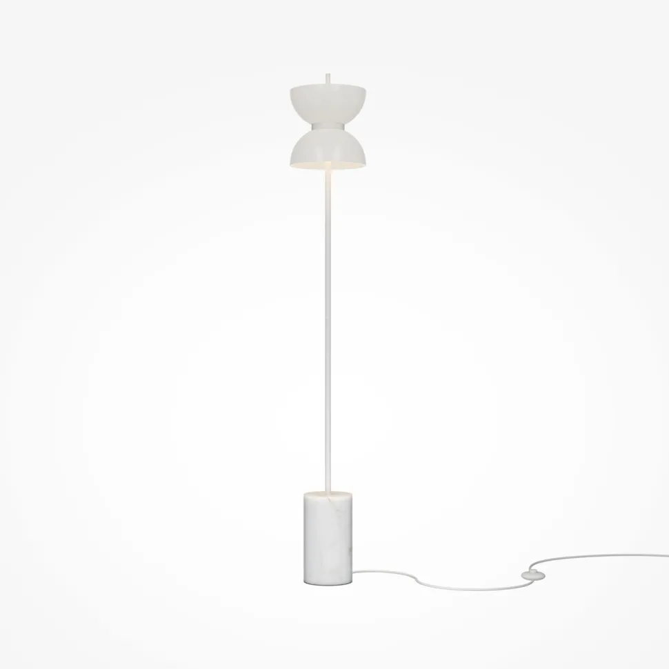 LED Stehlampe Glas Metall warmweiß 3000 K 1300 lm rund