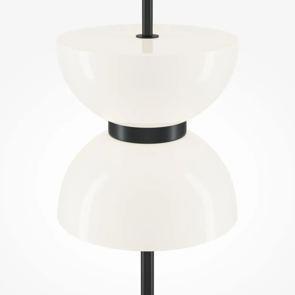 LED Stehlampe Glas Metall 3000 K warmweißes Licht rund