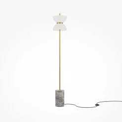 LED Stehlampe Metall Glas 145 cm rund 1300 lm Modern