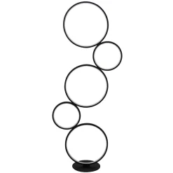 LED Stehleuchte mit Dimmer 116 cm Schwarz Weiß 3000 K