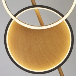 LED Stehleuchte Touch Dimmer 150 cm klein Schwarz Braun