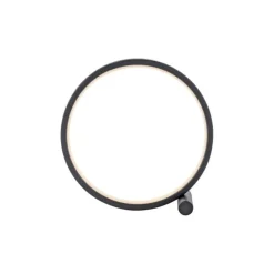 LED Tischlampe Schwarz Metall Ring H:25,5 cm 1290 lm