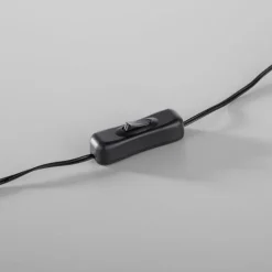 LED Tischlampe Schwarz Metall Ring H:25,5 cm 1290 lm