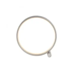 LED Tischlampe Silber Metall Ring H:25,5 cm 3000 K 10 W