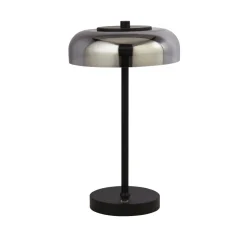 LED Tischlampe Touch Dimmer Schwarz Rauchgrau 39 cm