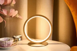 LED Tischleuchte Holz 20,4 cm 3500 K 9 W Natur Schwarz