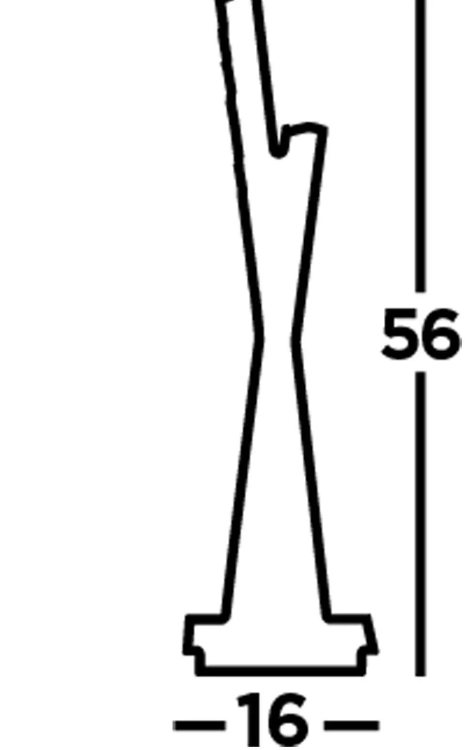 LED Tischleuchte in Chrom Metall Glas 56 cm 13 W 360 lm