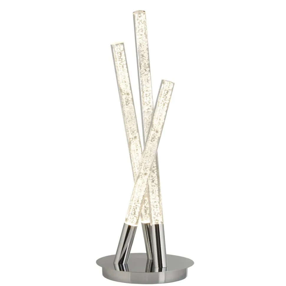 LED Tischleuchte in Chrom 43 cm 192 lm 3000 K warmweiß