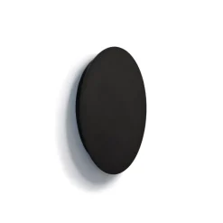 LED Wandlampe Ø 25 cm rund Schwarz 3000 K 130 lm Metall