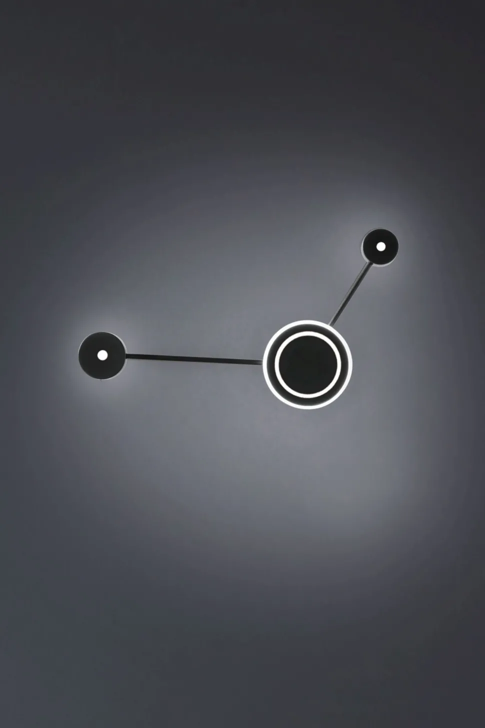 LED Wandlampe Aluminium dimmbar H:44 cm 3000 K Schwarz