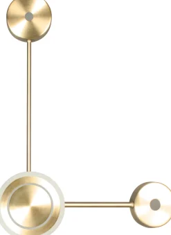 LED Wandlampe Aluminium dimmbar H:44 cm 3000 K in Gold