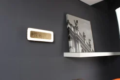 LED Wandlampe Aluminium Gold Schwarz 3000 K B:30 cm