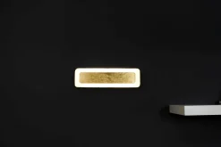 LED Wandlampe Aluminium Gold Schwarz 3000 K B:40 cm