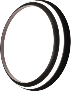 LED Wandlampe Aluminium Schwarz RGB Bluetooth Ø35 cm