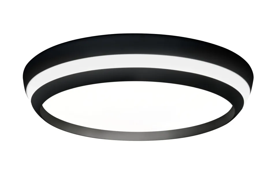 LED Wandlampe Aluminium Schwarz RGB Bluetooth Ø35 cm