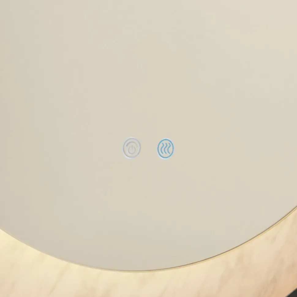 LED Wandlampe dimmbar Glas Metall Touch IP44 Ø80 cm