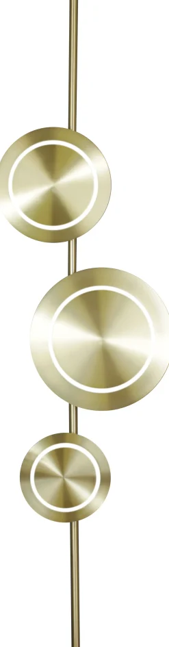 LED Wandlampe Gold H:120 cm 18 W 1008 lm 3000 K dimmbar