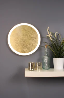 LED Wandlampe Gold Schwarz rund Ø40 cm 3500 K dimmbar