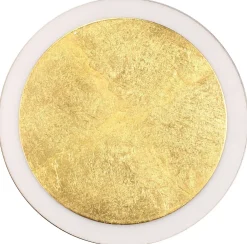 LED Wandlampe Gold Schwarz rund Ø30 cm 3500 K dimmbar