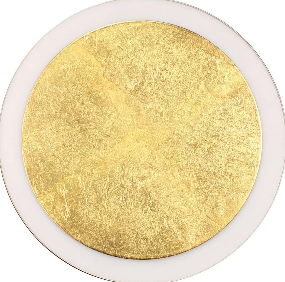 LED Wandlampe Gold Schwarz rund Ø30 cm 3500 K dimmbar