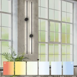 LED Wandlampe indirekt Metall H:120 cm 1600 lm 4000 K