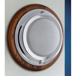 LED Wandlampe Messing Chrom rund maritimes Design