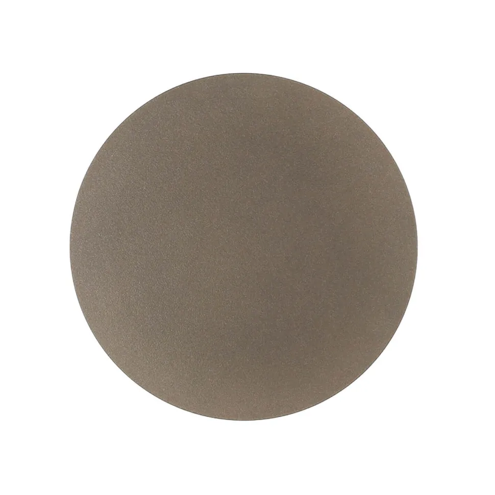 LED Wandlampe Metall Ø 15 cm Braun matt 3000 K 60 lm rund