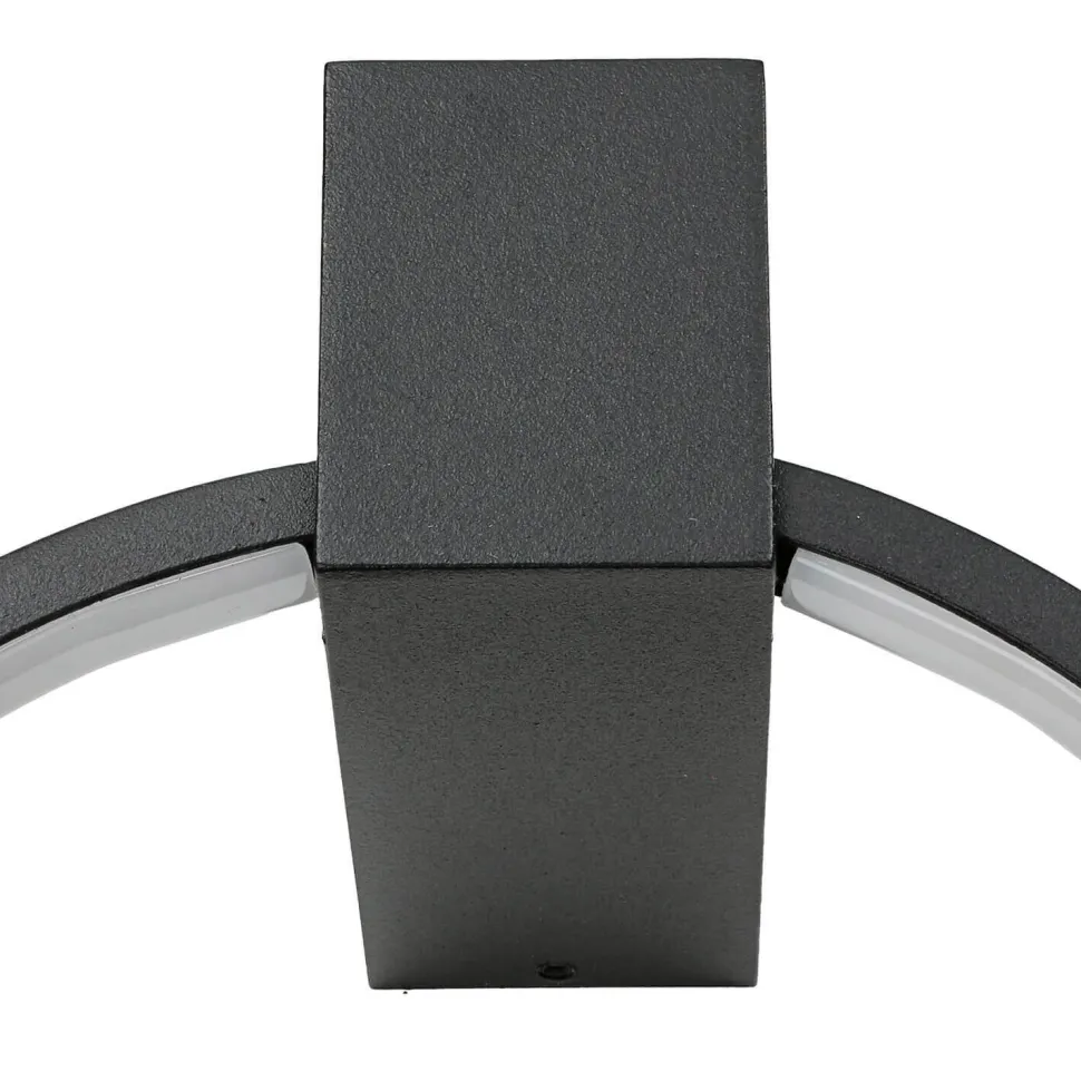 LED Wandlampe Schwarz Aluminium 3000 K 190 lm Ø 18 cm