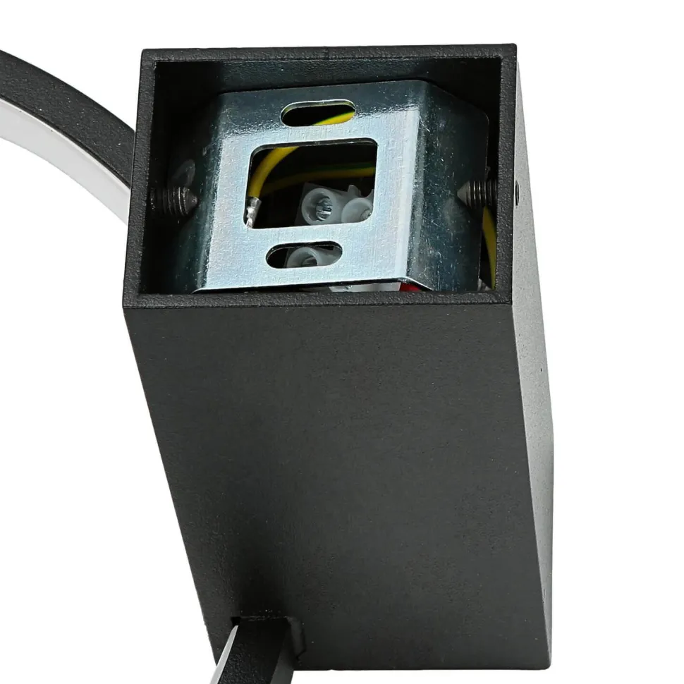 LED Wandlampe Schwarz Aluminium 3000 K 190 lm Ø 18 cm