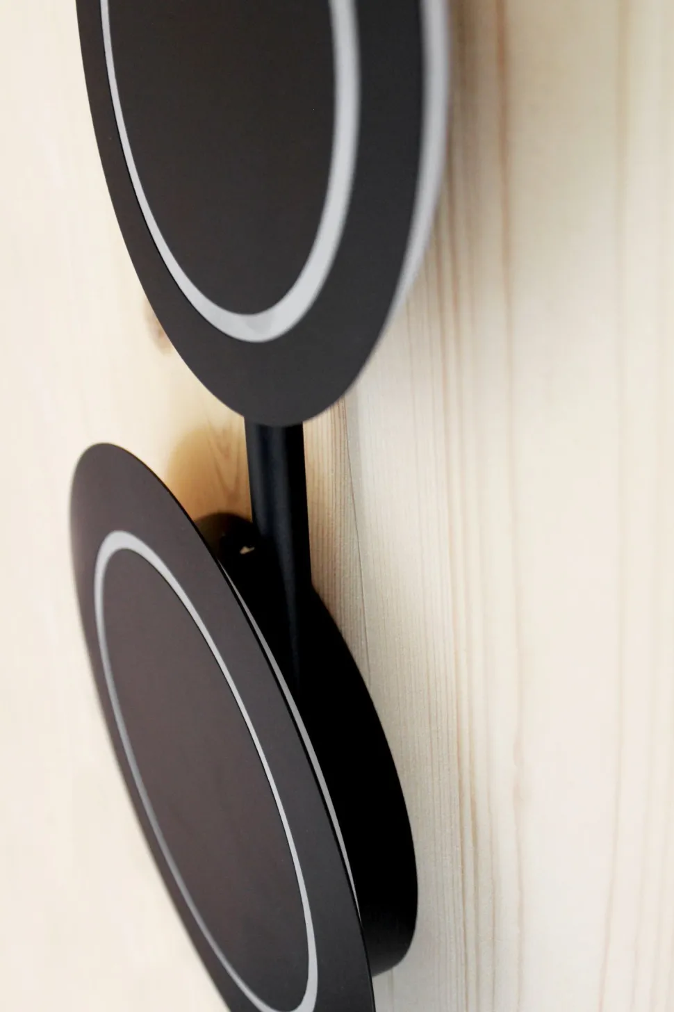 LED Wandlampe Schwarz H:120 cm 1008 lm 3000 K dimmbar