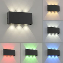 LED Wandleuchte Anthrazit Up Down dimmbar B:17 cm 2 W