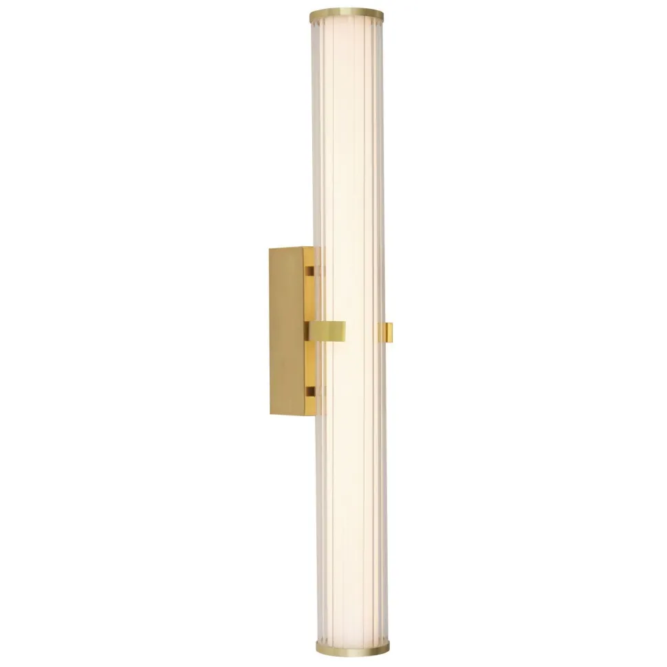LED Wandleuchte Bad 63 cm IP44 Glas Metall in Gold
