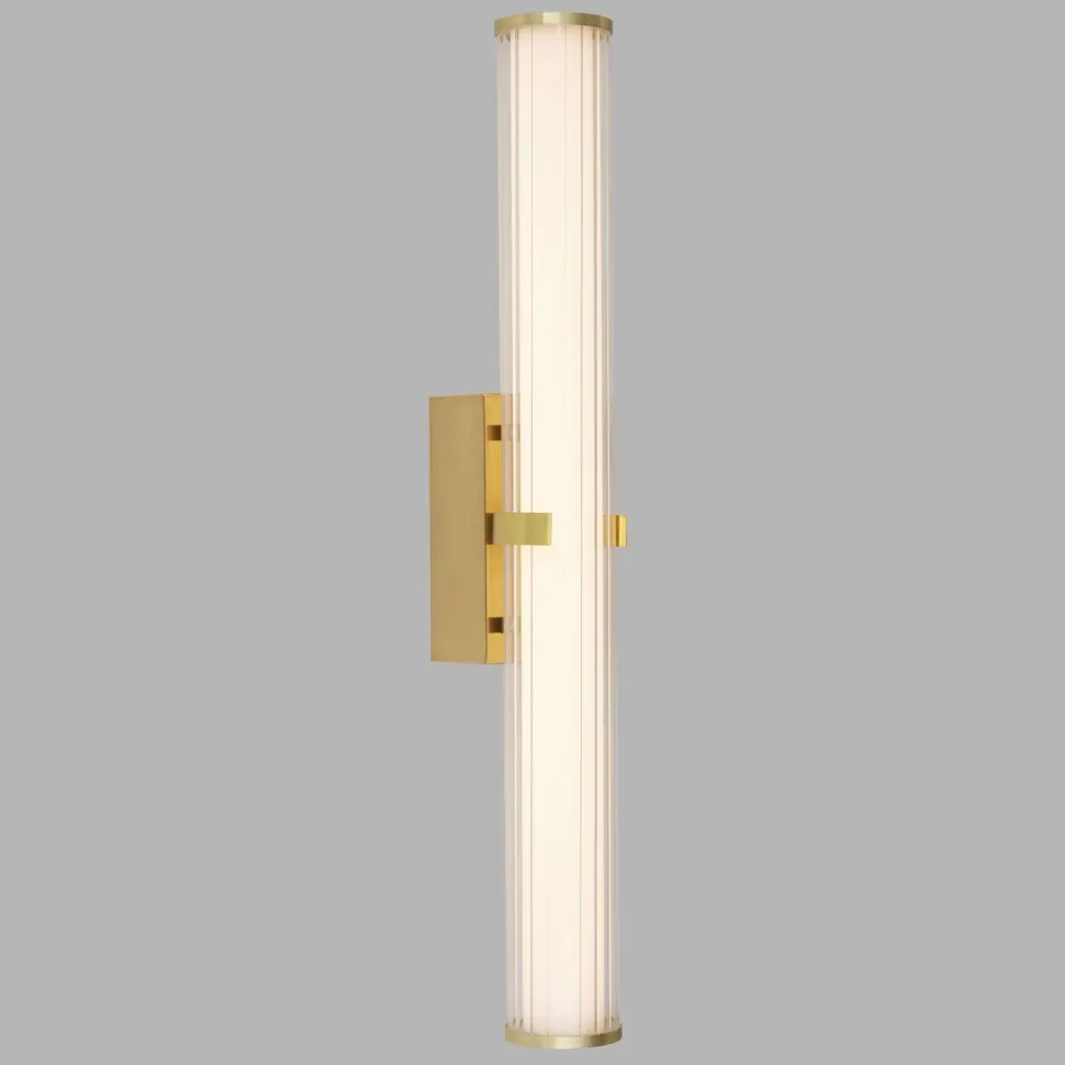 LED Wandleuchte Bad 63 cm IP44 Glas Metall in Gold