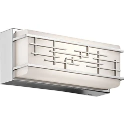 LED Wandleuchte Badezimmer blendarm IP44 Weiß Chrom