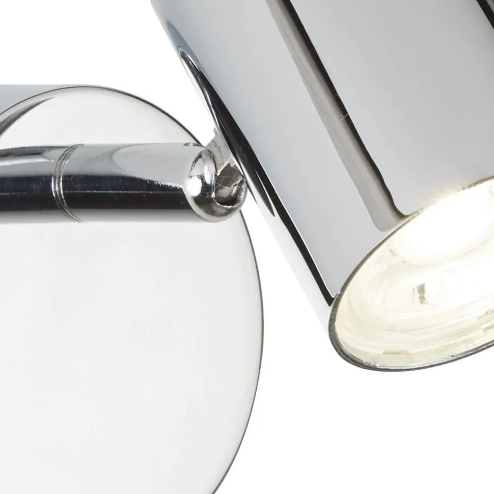 LED Wandleuchte Chrom 3000 K 359 lm Metall verstellbar