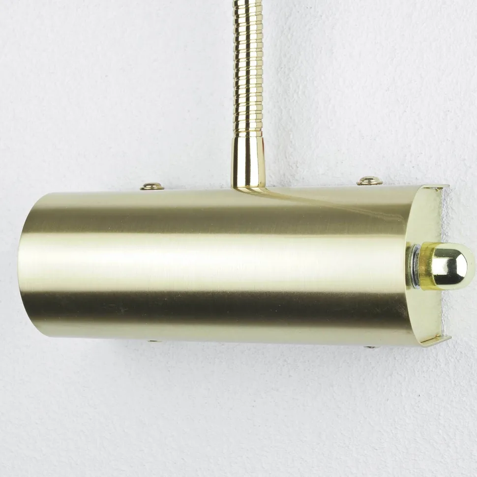 LED Wandleuchte CURTIS in Messing matt