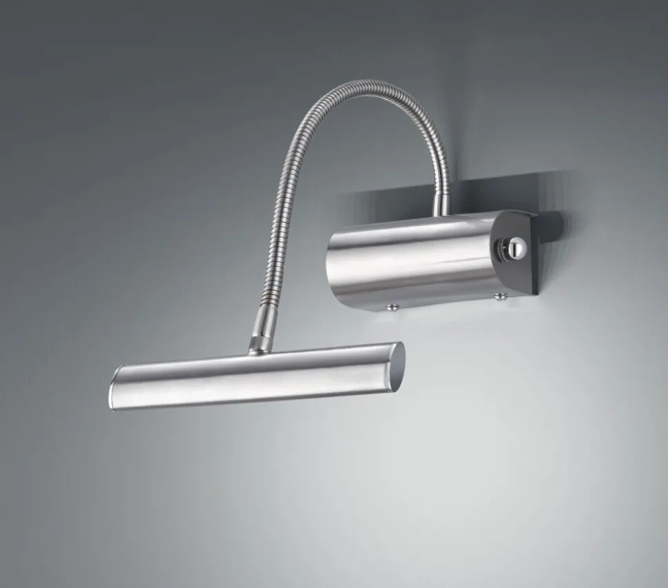 LED Wandleuchte CURTIS in Nickel matt