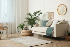 LED Wandleuchte dimmbar in Gold Weiß Touch IP44 Ø80 cm