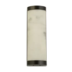 LED Wandleuchte Harz Metall Schwarz Marmor IP44 B:12 cm