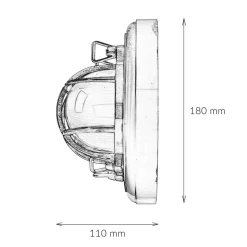 LED Wandleuchte Holz Messing 3000K Maritim Flur