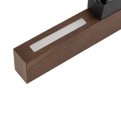 LED Wandleuchte Holz Metall 3000 K H: 31 cm indirektes Licht