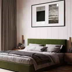 LED Wandleuchte Holz Metall 3000 K H: 31 cm indirektes Licht