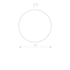 LED Wandleuchte indirekt Ø 15 cm in Gold matt 3000 K 60 lm