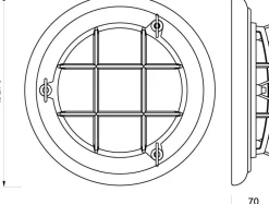 LED Wandleuchte Messing Holz rund Maritim SILVIO