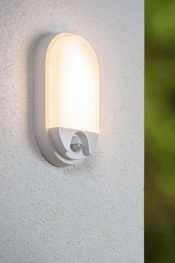 LED Wandleuchte mit Bewegungsmelder Weiß IP54 3000 K