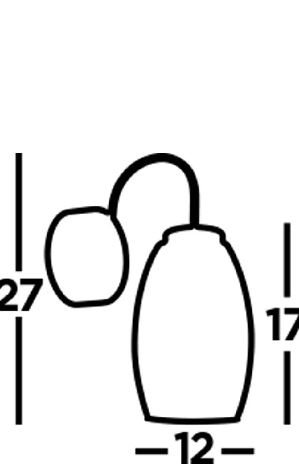 LED Wandleuchte mit Schalter 3000 K 414 lm H: 26,5 cm