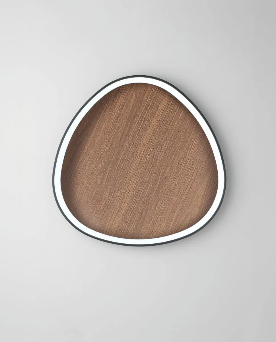 LED Wandleuchte Natur Schwarz B:85 cm 60W Skandinavisch