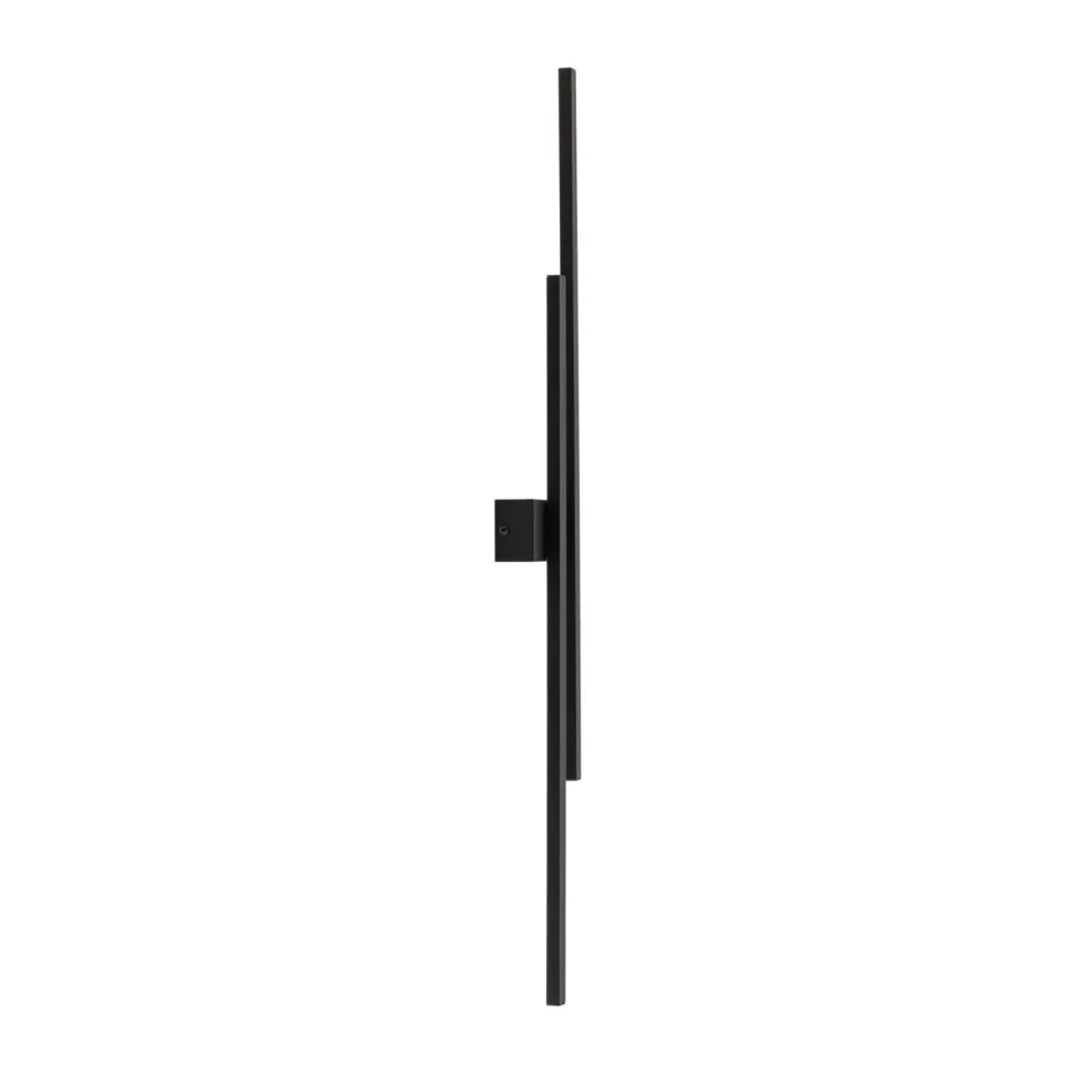 LED Wandleuchte Schwarz 90 cm hoch indirektes Licht 3000 K