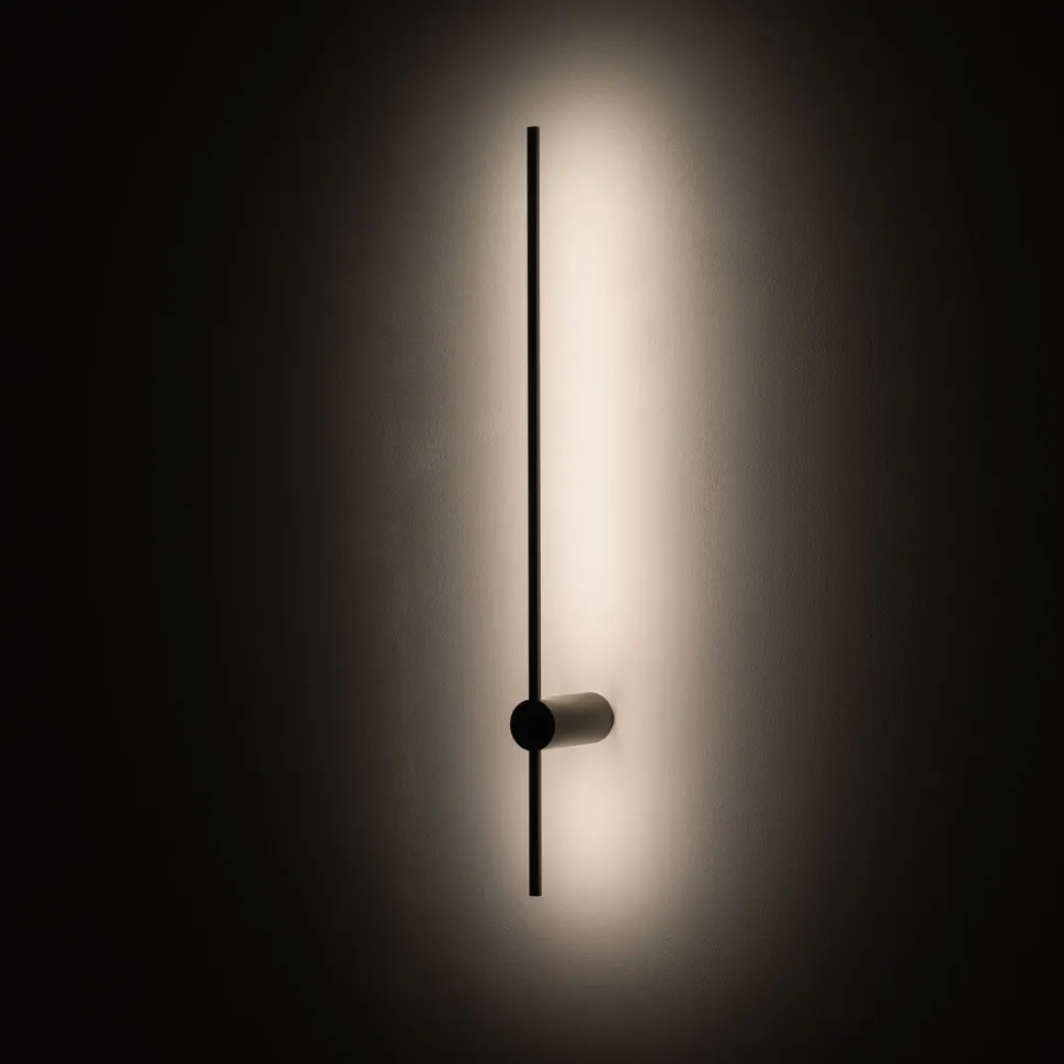 LED Wandleuchte Seidenolive 410 lm H:80 cm indirekt