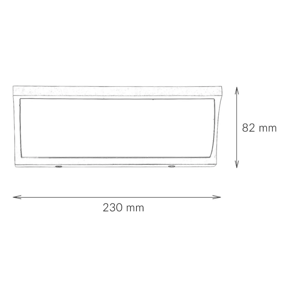 LED Wandleuchte TENBOS Anthrazit IP65 Modern Außen